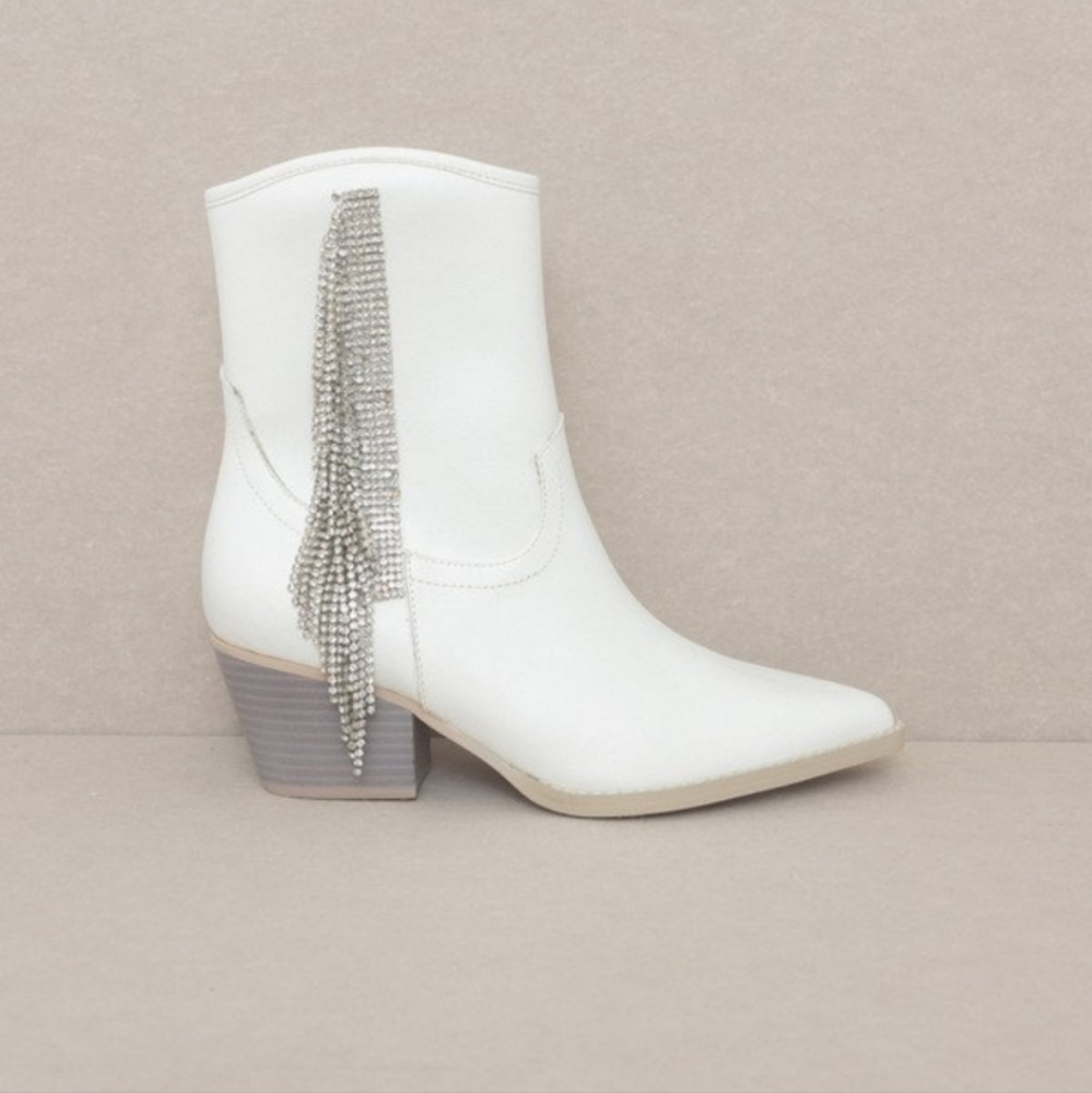 White booties